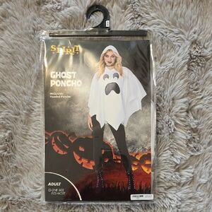Spirit Halloween Ghost Poncho Costume - White and Black